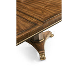 Viceroy Rectangular Dining Table 84" in Santos Brown Finish with Brass Inlay | Jonathan Charles