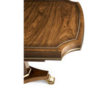 Viceroy Rectangular Dining Table 84" in Santos Brown Finish with Brass Inlay | Jonathan Charles