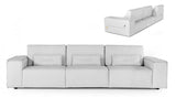 Vig Furniture - Accenti Italia Enjoy - Modern Italian White Leather Sofa - Vgddenjoy-Wht-X-S