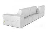 Vig Furniture - Accenti Italia Enjoy - Modern Italian White Leather Sofa - Vgddenjoy-Wht-X-S