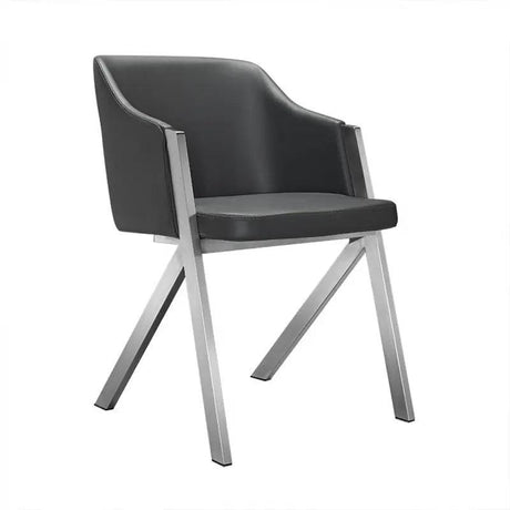 Darcy Modern Grey Leatherette Dining Chair (Set Of 2) Vgewf3202Bb - Gry | Home Elegance USA