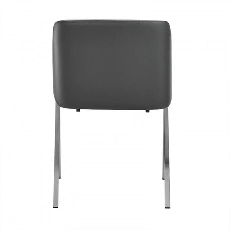 Vig Furniture - Darcy Modern Grey Leatherette Dining Chair (Set Of 2) - Vgewf3202Bb-Gry