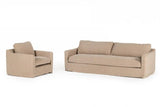 Vig Furniture - Divani Casa Admiral - Modern Classic Sand Fabric Sofa - Vgafsh12-07-3P