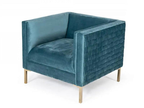 Vig Furniture - Divani Casa Atwood - Modern Teal Arm Chair - Vgrh-Rhs-Ac-501-Ch