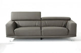 Vig Furniture - Divani Casa Brustle Modern Dark Grey Eco-Leather 89" Sofa - Vgkn8334-Gry-S