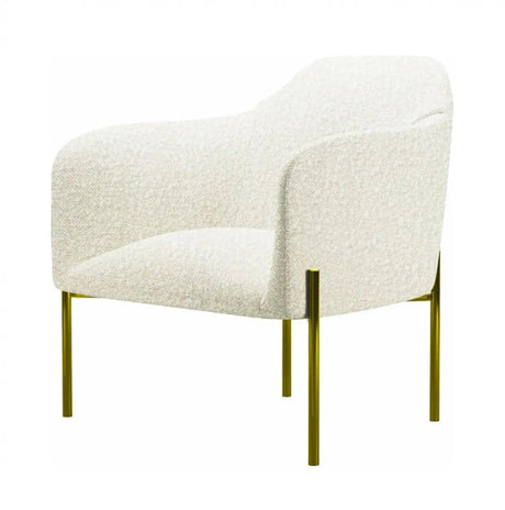 Vig Furniture - Divani Casa Calhan White Sherpa Accent Chair - Vgmfoc-2227-Wht-Ch