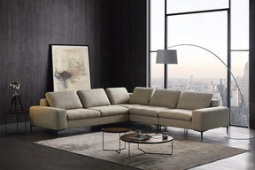 Divani Casa Cascade Modern Beige Fabric Sectional Sofa Vgmb-C002-Bge