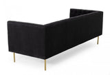 Divani Casa Chavez Dk Grey Velvet Sofa Vguimf63 - A | Home Elegance USA