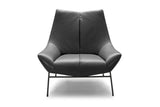 Vig Furniture - Divani Casa Colt Modern Grey Eco-Leather Accent Chair - Vgkka1018-Gry