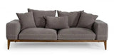 Vig Furniture - Divani Casa Corina - Modern Grey Fabric Sofa - Vguimy694