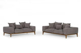 Vig Furniture - Divani Casa Corina - Modern Grey Fabric Sofa - Vguimy694