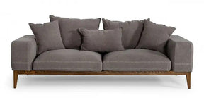 Divani Casa Corina Modern Grey Fabric Sofa Vguimy694