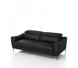 Vig Furniture - Divani Casa Danis - Modern Black Leather Loveseat - Vgbns-1803-Blk-L