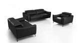 Vig Furniture - Divani Casa Danis - Modern Black Leather Sofa Set - Vgbns-1803-Blkset