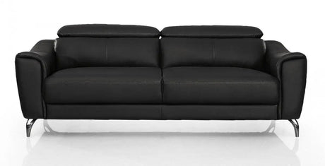 Vig Furniture - Divani Casa Danis - Modern Black Leather Sofa - Vgbns-1803-Blk-S