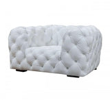 Vig Furniture - Divani Casa Dexter Transitional White Full Italian Leather Lounge Chair - Vgca114-Wht-Ch