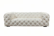 Divani Casa Dexter Transitional Off White Full Italian Leather Sofa-Loveseat Vgca114-Wht-S