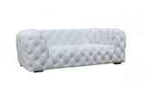 Vig Furniture - Divani Casa Dexter Transitional White Full Italian Leather Sofa-Loveseat - Vgca114-Wht-S