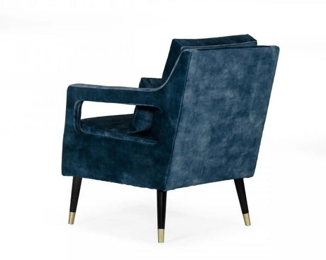 Vig Furniture - Divani Casa Doherty - Mid-Century Blue Accent Chair - Vghk-F4008-20