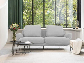 Divani Casa Dolly Modern Light Grey Fabric Sofa Vgknk8558-Lgry-S