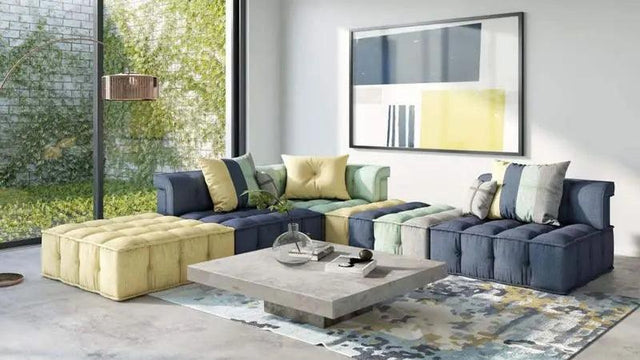 Divani Casa Dubai The SecondModern Fabric Sectional Sofa Vgkn8450 - 2 | Home Elegance USA