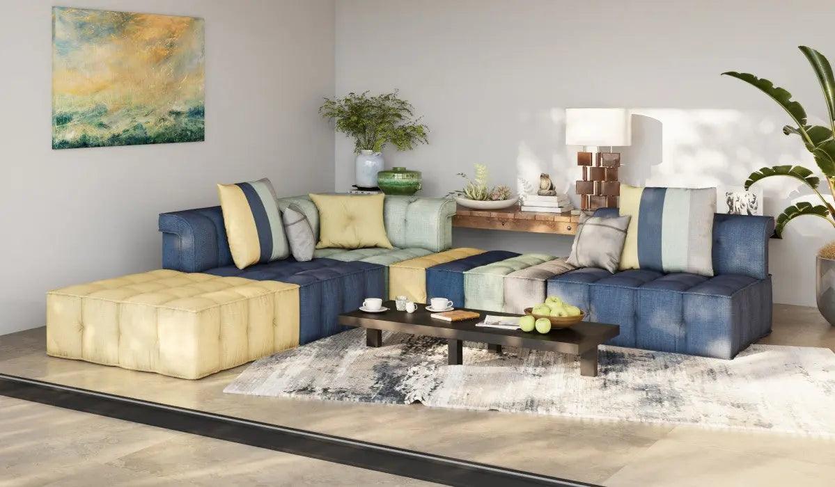 Divani Casa Dubai The SecondModern Fabric Sectional Sofa Vgkn8450 - 2 | Home Elegance USA