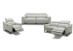 Divani Casa Eden Modern Grey Leather Sofa Set Vgkvkm.5012-Gry-Set
