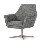 Divani Casa Elvin Modern Dark Grey Fabric Swivel Lounge Chair Vgkka - 832 - Dkgry - 3 - VGKKA - 832 - DKGRY - 3 - Home Elegance USA - 1