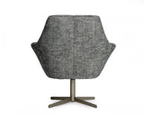 Divani Casa Elvin Modern Dark Grey Fabric Swivel Lounge Chair Vgkka - 832 - Dkgry - 3 - VGKKA - 832 - DKGRY - 3 - Home Elegance USA - 3