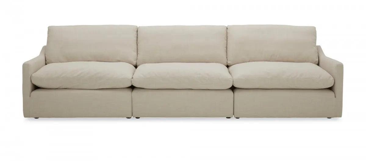 Vig Furniture - Divani Casa Fedora - Modern White Fabric Sectional Sofa W- Ottoman - Vgkkkf2637-B1223