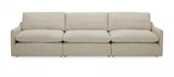 Divani Casa Fedora Modern White Fabric Sectional Sofa WOttoman Vgkkkf2637 - B1223 | Home Elegance USA