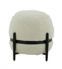 Divani Casa Fouston Contemporary White Sherpa Ottoman Vgodzw-20156-Wht-Ott