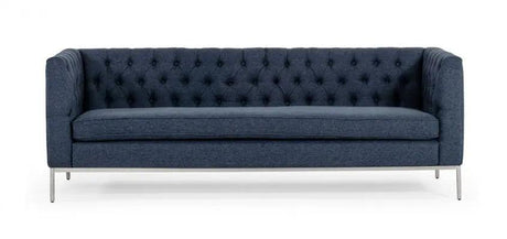 Vig Furniture - Divani Casa Garcia - Dark Grey Fabric Sofa - Vguimf63-B