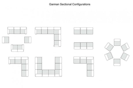 Vig Furniture - Divani Casa Garman Modern Light Grey U Shaped Sectional Sofa - Vgkkkf2651-6-Ushp-Gry-Sect