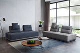 Vig Furniture - Divani Casa Glendale - Modern Blue & Grey Fabric Sectional Sofa - Vgmb-1907