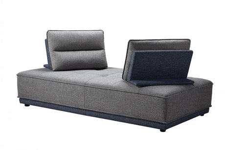 Vig Furniture - Divani Casa Glendale - Modern Blue & Grey Fabric Sectional Sofa - Vgmb-1907