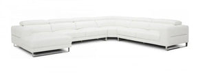 Divani Casa Hawkey Contemporary White Leather Left-Facing Sectional – VIG Furniture - sold by Home Elegance USA