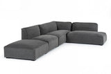 Vig Furniture - Divani Casa Hearn - Contemporary Dark Grey Fabric Modular Sectional Sofa - Vgafcube