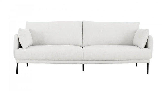 Vig Furniture - Divani Casa Higgins Modern White Fabric Loveseat - Vgknk8586-Wht-L