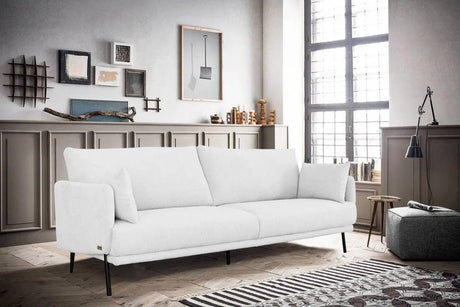 Vig Furniture - Divani Casa Higgins Modern White Fabric Loveseat - Vgknk8586-Wht-L