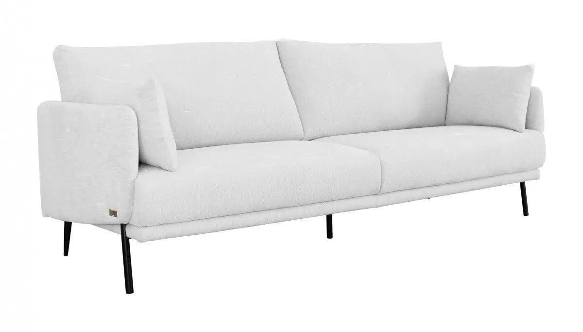 Vig Furniture - Divani Casa Higgins Modern White Fabric Loveseat - Vgknk8586-Wht-L