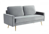 Vig Furniture - Divani Casa Huffine - Modern Grey Fabric Sofa - Vghcjym2030-Gry