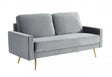 Divani Casa Huffine Modern Grey Fabric Sofa Vghcjym2030-Gry