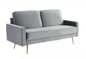 Divani Casa Huffine Modern Grey Fabric Sofa Vghcjym2030-Gry