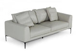 Vig Furniture - Divani Casa Jacoba - Modern Light Grey Leather Sofa - Vgkkkf2620-Gry-3