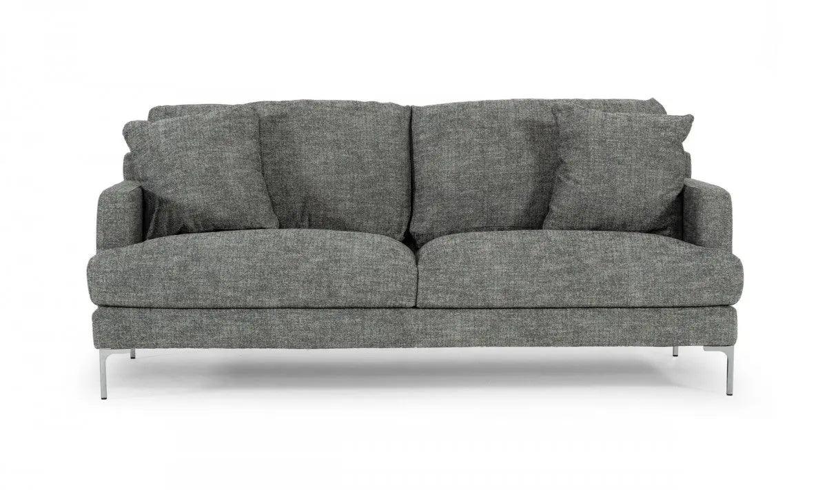 Divani Casa Janina Modern Dark Grey Fabric Sofa Vgkkkf1032 - Drkgry - 3 | Home Elegance USA