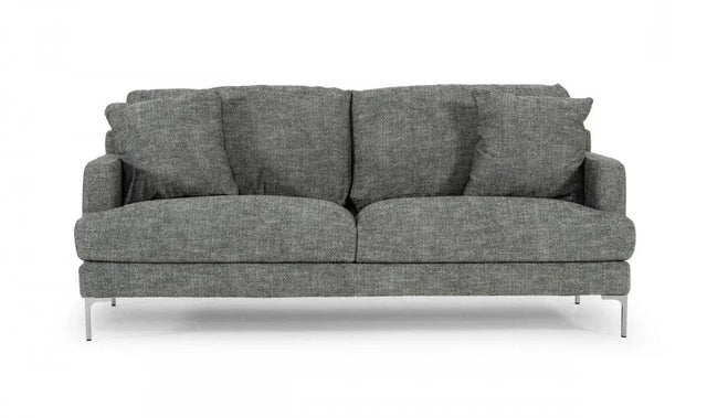 Vig Furniture - Divani Casa Janina - Modern Dark Grey Fabric Sofa - Vgkkkf1032-Drkgry-3