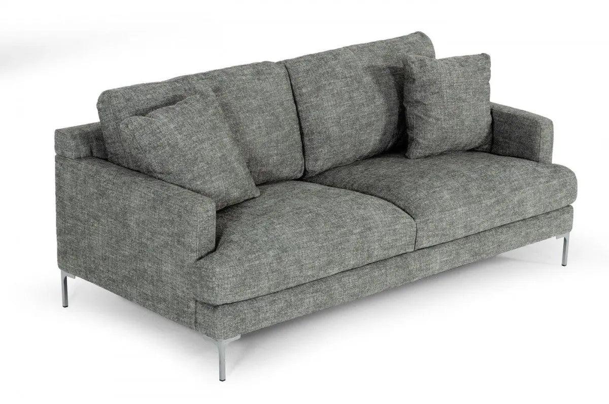 Divani Casa Janina Modern Dark Grey Fabric Sofa Vgkkkf1032 - Drkgry - 3 | Home Elegance USA