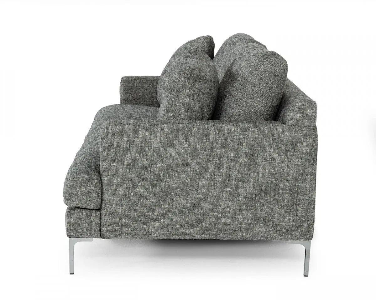 Divani Casa Janina Modern Dark Grey Fabric Sofa Vgkkkf1032 - Drkgry - 3 | Home Elegance USA