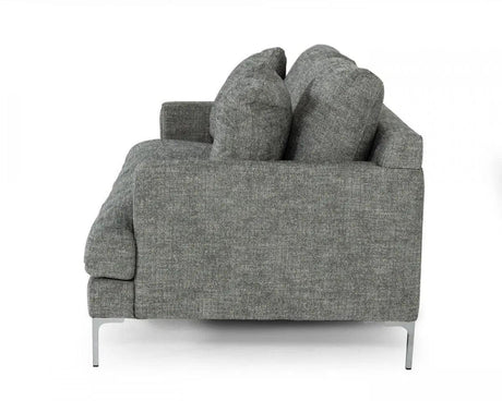 Vig Furniture - Divani Casa Janina - Modern Dark Grey Fabric Sofa - Vgkkkf1032-Drkgry-3